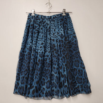 【中古品】【レディース】 LEOPARD SKIRT レオパード スカート 171-260330-as-06-izu サイズ：42 カラー：ブルー 万代Net店