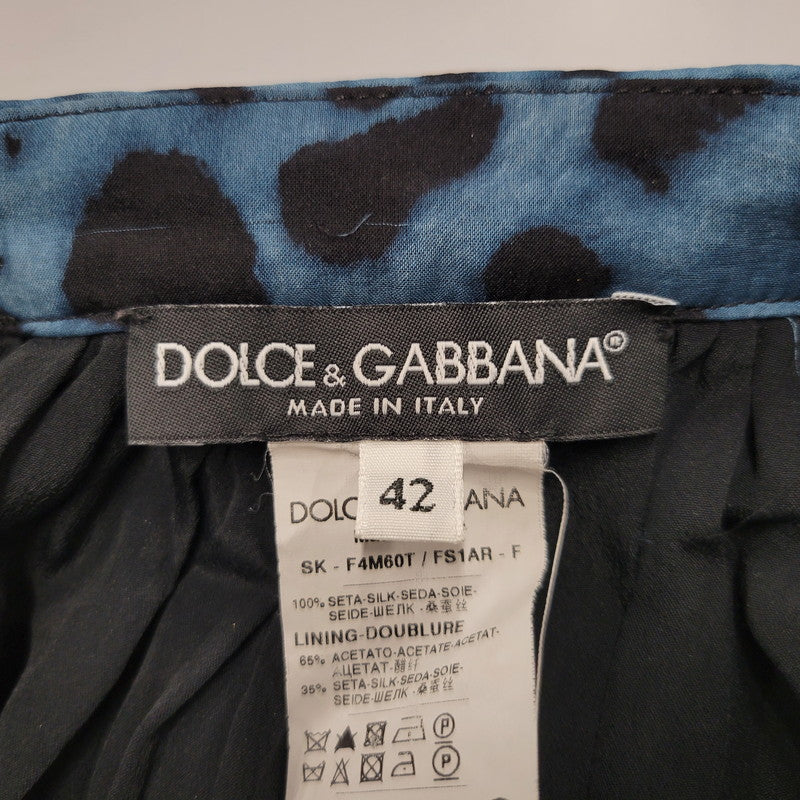 【中古品】【レディース】 LEOPARD SKIRT レオパード スカート 171-260330-as-06-izu サイズ：42 カラー：ブルー 万代Net店