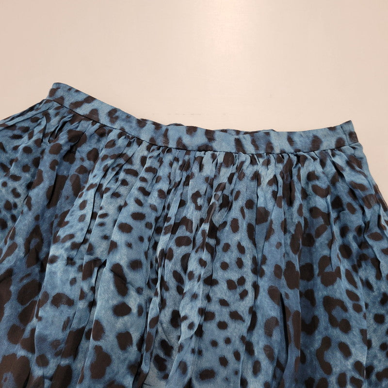 【中古品】【レディース】 LEOPARD SKIRT レオパード スカート 171-260330-as-06-izu サイズ：42 カラー：ブルー 万代Net店