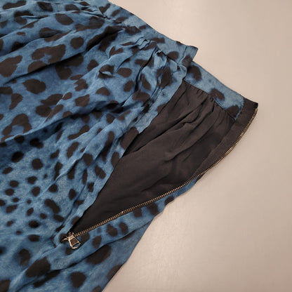 【中古品】【レディース】 LEOPARD SKIRT レオパード スカート 171-260330-as-06-izu サイズ：42 カラー：ブルー 万代Net店