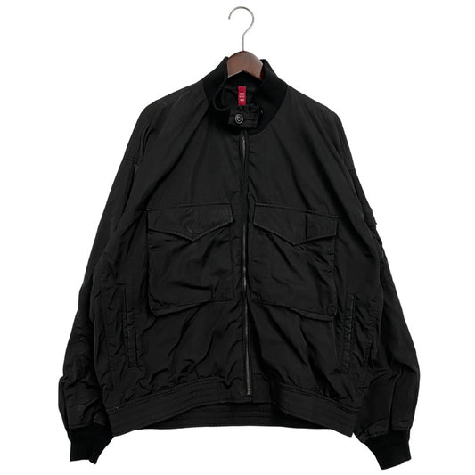 【中古品】【メンズ】 ALPHA INDUSTRIES アルファインダストリーズ TA1374-8001 FLAT POCKET FLIGHT JACKET フラット ポケット フライト ジャケット アウター 145-260330-cs-18-izu サイズ：L カラー：ブラック 万代Net店