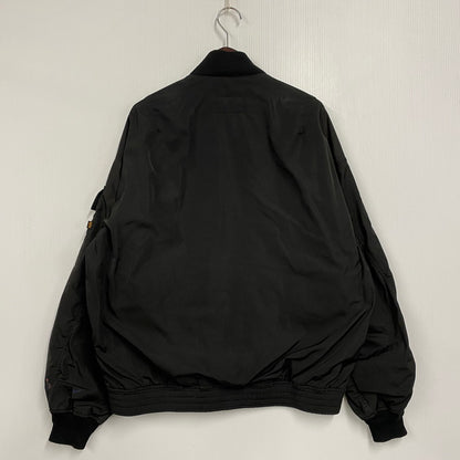 【中古品】【メンズ】 ALPHA INDUSTRIES アルファインダストリーズ TA1374-8001 FLAT POCKET FLIGHT JACKET フラット ポケット フライト ジャケット アウター 145-260330-cs-18-izu サイズ：L カラー：ブラック 万代Net店