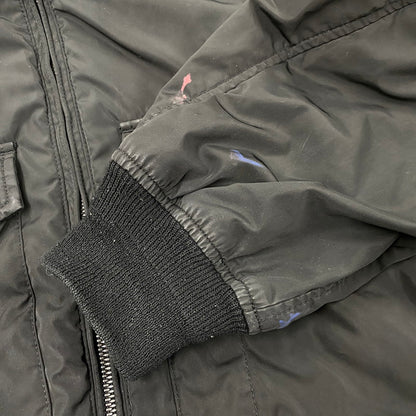 【中古品】【メンズ】 ALPHA INDUSTRIES アルファインダストリーズ TA1374-8001 FLAT POCKET FLIGHT JACKET フラット ポケット フライト ジャケット アウター 145-260330-cs-18-izu サイズ：L カラー：ブラック 万代Net店