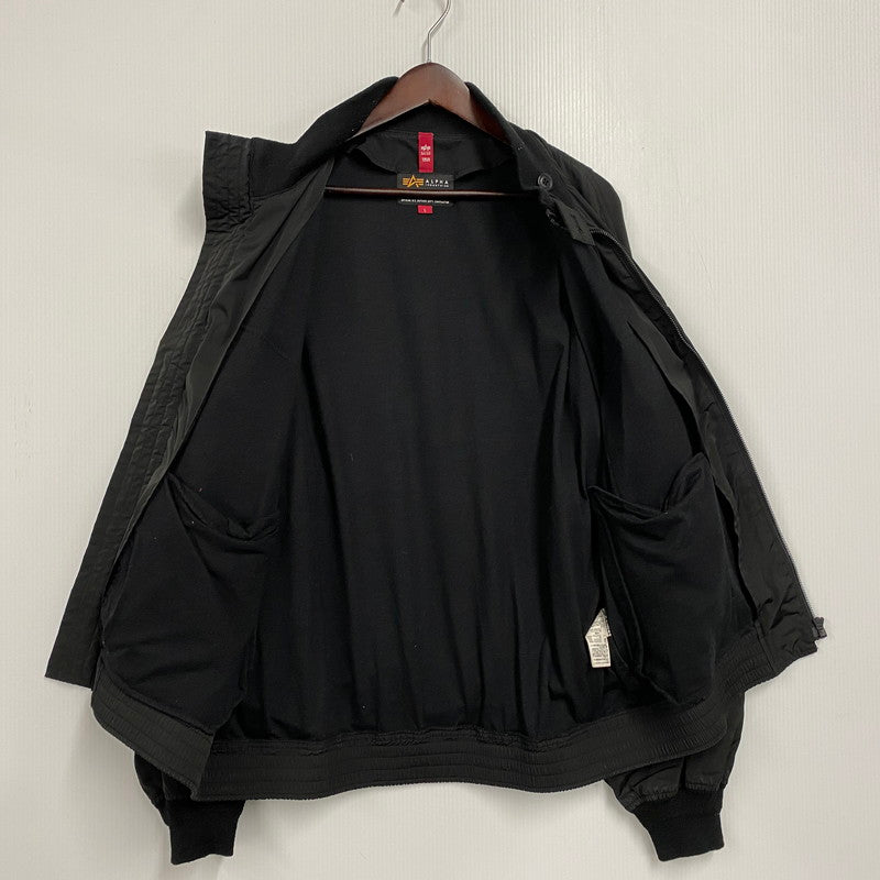 【中古品】【メンズ】 ALPHA INDUSTRIES アルファインダストリーズ TA1374-8001 FLAT POCKET FLIGHT JACKET フラット ポケット フライト ジャケット アウター 145-260330-cs-18-izu サイズ：L カラー：ブラック 万代Net店