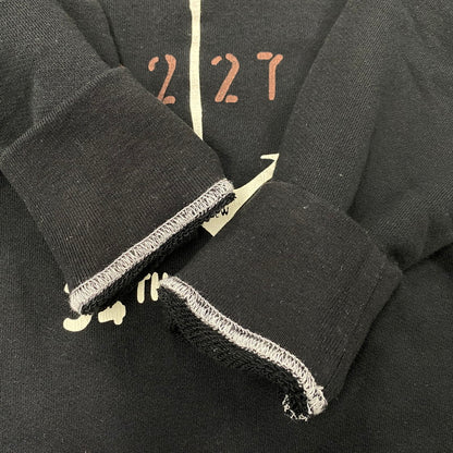 【中古品】【メンズ】 BARNS バーンズ ステンシル プリント スウェット トップス 長袖 145-260330-cs-14-izu サイズ：M カラー：ブラック 万代Net店