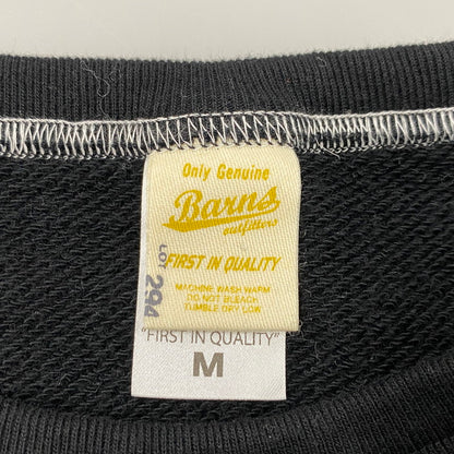 【中古品】【メンズ】 BARNS バーンズ ステンシル プリント スウェット トップス 長袖 145-260330-cs-14-izu サイズ：M カラー：ブラック 万代Net店