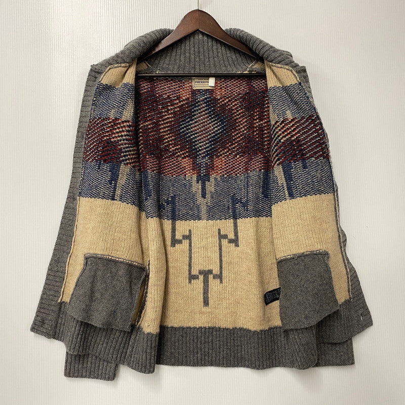 【中古品】【メンズ】 Pherrow's フェローズ COWICHAN SWEATER PRCC1 カウチンセーター 145-260323-as-10-izu サイズ：38 カラー：グレー 万代Net店
