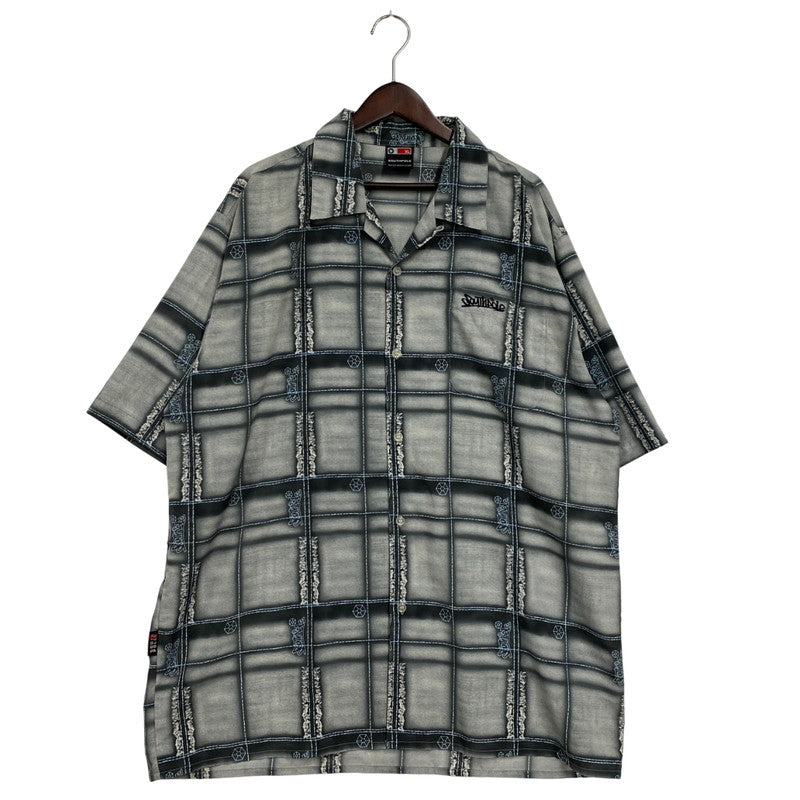 【中古品】【メンズ】 SOUTHPOLE サウスポール 90S ALL-OVER PATTERN OPEN COLLAR SS SHIRT オールオーバー パターン オープンカラー ショートスリーブ シャツ トップス 半袖 146-260330-cs-13-izu サイズ：XL カラー：グレー系 万代Net店