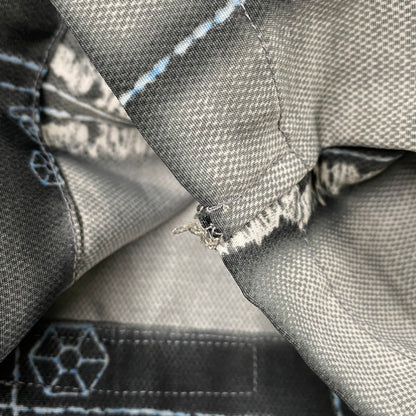【中古品】【メンズ】 SOUTHPOLE サウスポール 90S ALL-OVER PATTERN OPEN COLLAR SS SHIRT オールオーバー パターン オープンカラー ショートスリーブ シャツ トップス 半袖 146-260330-cs-13-izu サイズ：XL カラー：グレー系 万代Net店