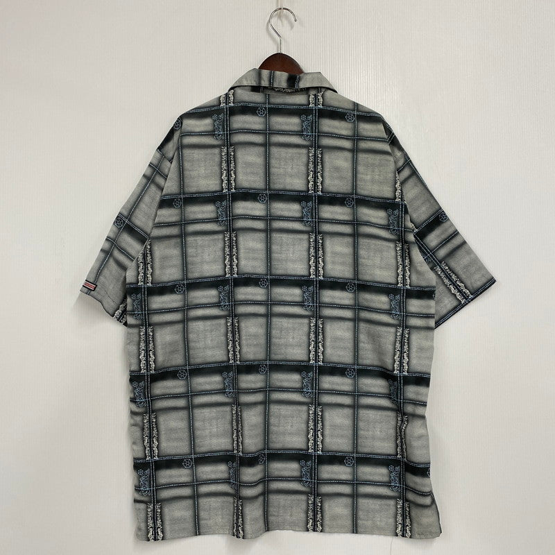 【中古品】【メンズ】 SOUTHPOLE サウスポール 90S ALL-OVER PATTERN OPEN COLLAR SS SHIRT オールオーバー パターン オープンカラー ショートスリーブ シャツ トップス 半袖 146-260330-cs-13-izu サイズ：XL カラー：グレー系 万代Net店