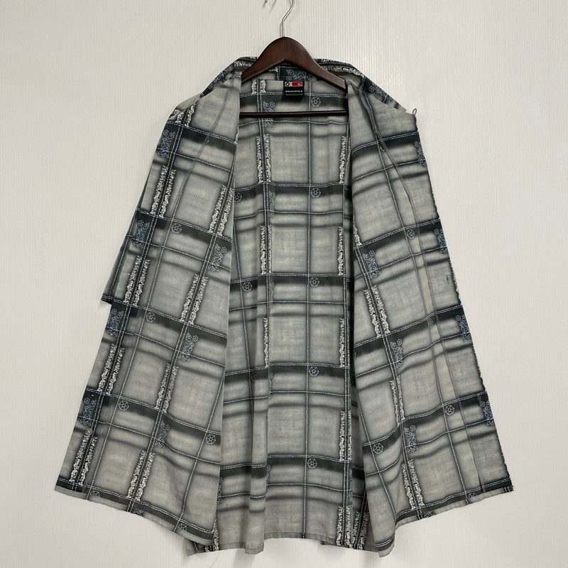 【中古品】【メンズ】 SOUTHPOLE サウスポール 90S ALL-OVER PATTERN OPEN COLLAR SS SHIRT オールオーバー パターン オープンカラー ショートスリーブ シャツ トップス 半袖 146-260330-cs-13-izu サイズ：XL カラー：グレー系 万代Net店