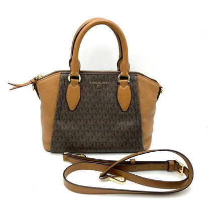 【中古品】【レディース】 Michael Kors マイケルコース SIENNA MD 2WAY BAG 30F1G4SM2B シエンナ ショルダーバッグ ハンドバッグ シグネチャー カバン 鞄 180-260323-as-21-izu カラー：ブラウン 万代Net店