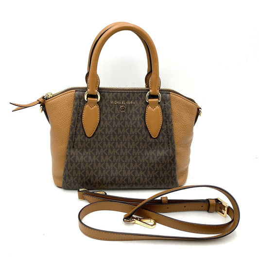 【中古品】【レディース】 Michael Kors マイケルコース SIENNA MD 2WAY BAG 30F1G4SM2B シエンナ ショルダーバッグ ハンドバッグ シグネチャー カバン 鞄 180-260323-as-21-izu カラー：ブラウン 万代Net店