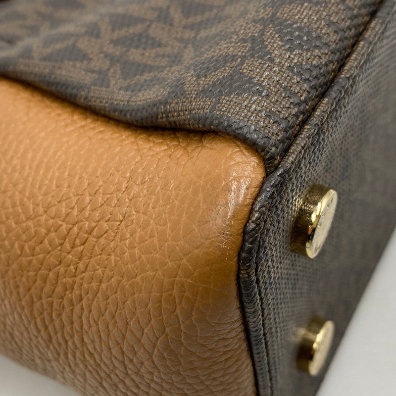 【中古品】【レディース】 Michael Kors マイケルコース SIENNA MD 2WAY BAG 30F1G4SM2B シエンナ ショルダーバッグ ハンドバッグ シグネチャー カバン 鞄 180-260323-as-21-izu カラー：ブラウン 万代Net店