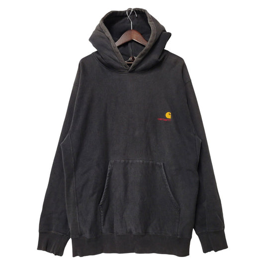 【現状渡し品】【メンズ】 LOGO HOODED SWEAT SHIRT 02811-3301 ロゴ フーデッド スウェットシャツ 三角タグ 刺繍 パーカー 146-260330-as-03-izu サイズ：XL カラー：ブラック系 万代Net店
