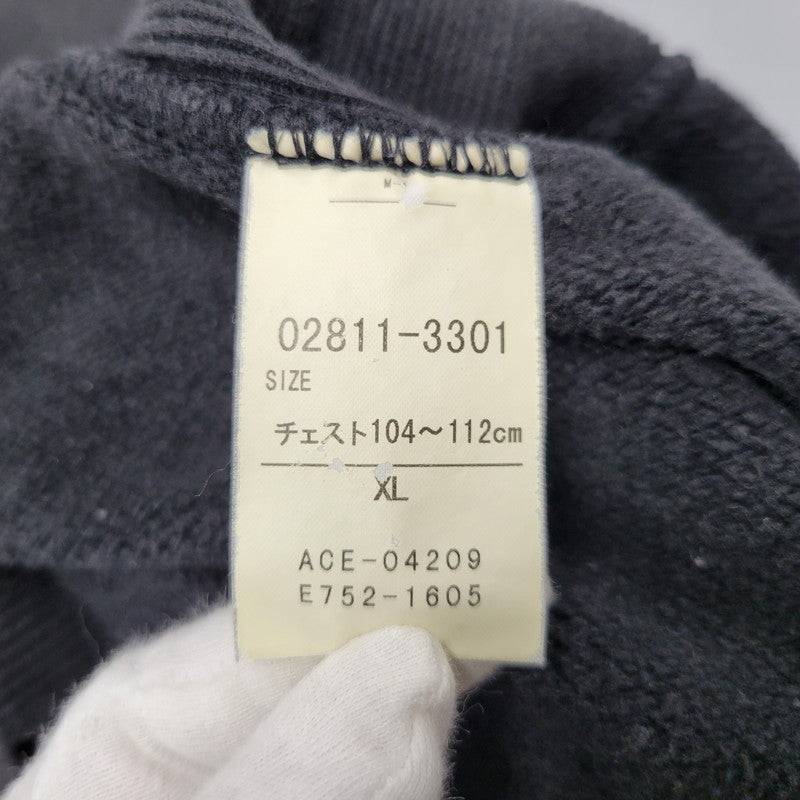 【現状渡し品】【メンズ】 LOGO HOODED SWEAT SHIRT 02811-3301 ロゴ フーデッド スウェットシャツ 三角タグ 刺繍 パーカー 146-260330-as-03-izu サイズ：XL カラー：ブラック系 万代Net店