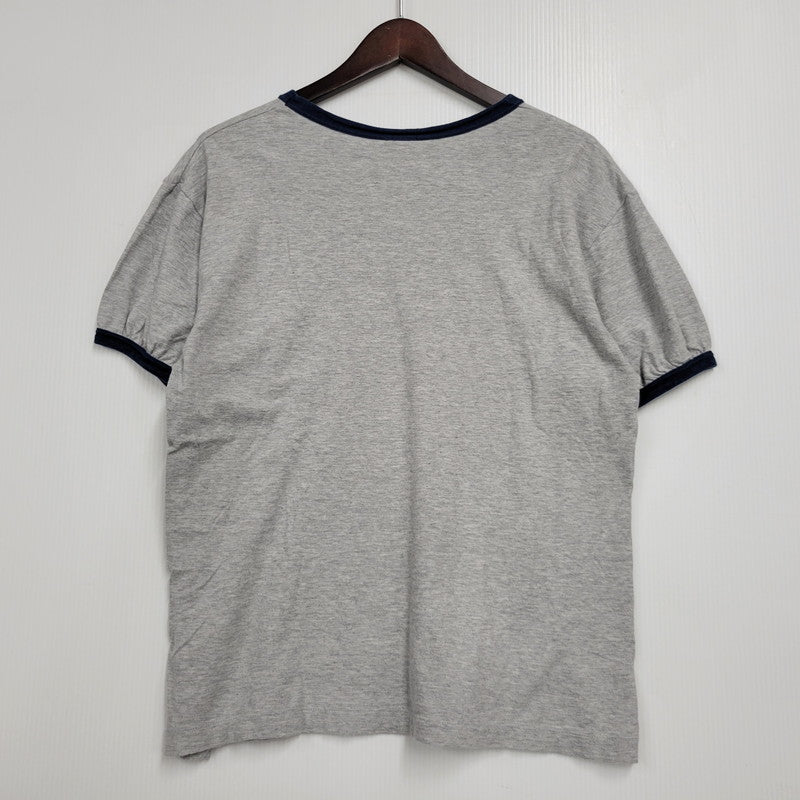 【中古品】【メンズ】 HANES ヘインズ 日本製 70’S RINGERNECK リンガーネック S S TEE ショートスリーブ Tシャツ トップス 半袖 146-260602-ya-14-izu サイズ：L カラー：グレー 万代Net店