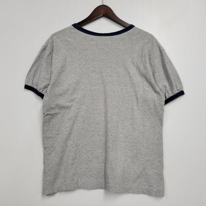 【中古品】【メンズ】 HANES ヘインズ 日本製 70’S RINGERNECK リンガーネック S S TEE ショートスリーブ Tシャツ トップス 半袖 146-260602-ya-14-izu サイズ：L カラー：グレー 万代Net店