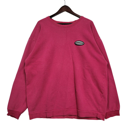 【中古品】【メンズ】 UMBRO アンブロ 90’S CREW NECK SWEAT クルーネック スウェット トップス 長袖 146-260331-cs-08-izu サイズ：L カラー：ピンク系 万代Net店