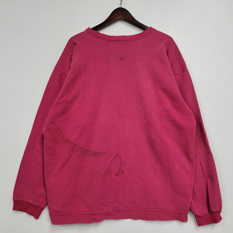 【中古品】【メンズ】 UMBRO アンブロ 90’S CREW NECK SWEAT クルーネック スウェット トップス 長袖 146-260331-cs-08-izu サイズ：L カラー：ピンク系 万代Net店