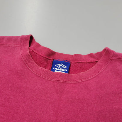 【中古品】【メンズ】 UMBRO アンブロ 90’S CREW NECK SWEAT クルーネック スウェット トップス 長袖 146-260331-cs-08-izu サイズ：L カラー：ピンク系 万代Net店
