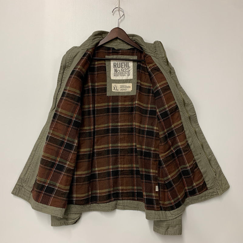 【中古品】【メンズ】 RUEHL NO.925 ルールナンバー925 JEFFERSON JACKET ジェファーソン ジャケット アウター 146-260324-kh-07-izu サイズ：XL カラー：カーキ系 万代Net店