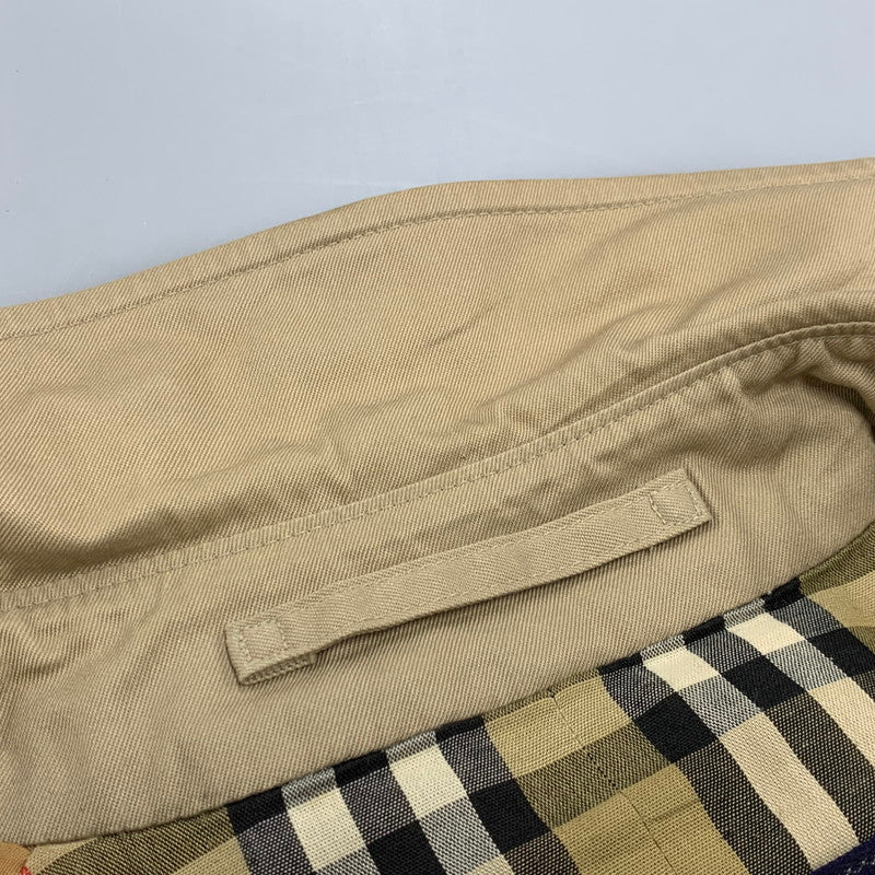 【現状渡し品】【メンズ】 ノバチェック トレンチコート アウター 141-260324-kh-10-izu サイズ：10 カラー：ベージュ 万代Net店