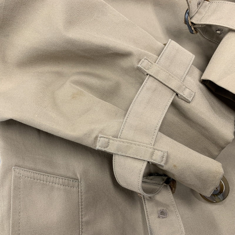 【現状渡し品】【メンズ】 ノバチェック トレンチコート アウター 141-260324-kh-10-izu サイズ：10 カラー：ベージュ 万代Net店