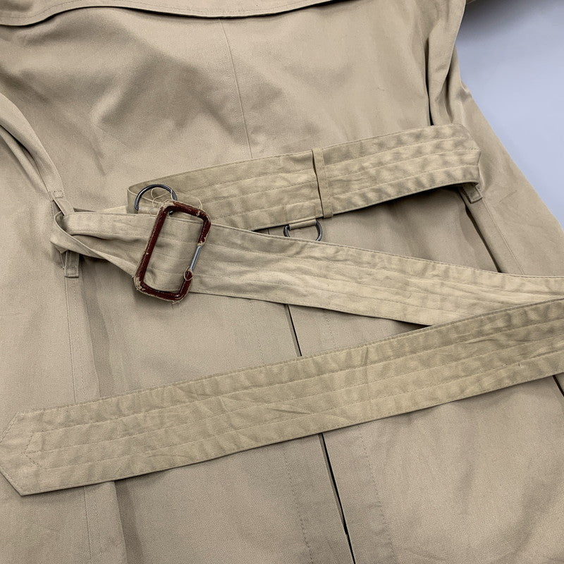【現状渡し品】【メンズ】 ノバチェック トレンチコート アウター 141-260324-kh-10-izu サイズ：10 カラー：ベージュ 万代Net店