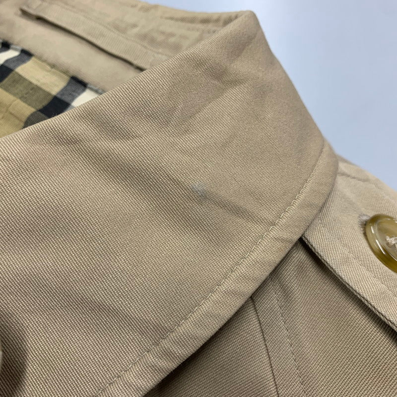【現状渡し品】【メンズ】 ノバチェック トレンチコート アウター 141-260324-kh-10-izu サイズ：10 カラー：ベージュ 万代Net店