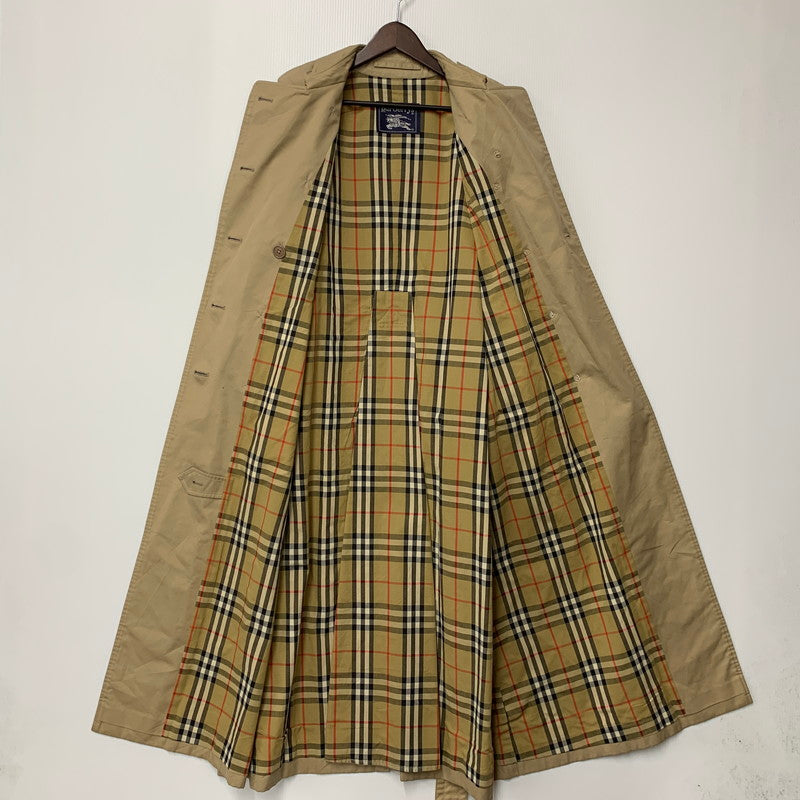 【現状渡し品】【メンズ】 ノバチェック トレンチコート アウター 141-260324-kh-10-izu サイズ：10 カラー：ベージュ 万代Net店