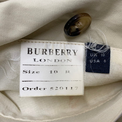 【中古品】【レディース】 BURBERRY LONDON バーバリーロンドン ノバチェック トレンチコート アウター 168-260324-kh-09-izu サイズ：10R カラー：クリーム 万代Net店