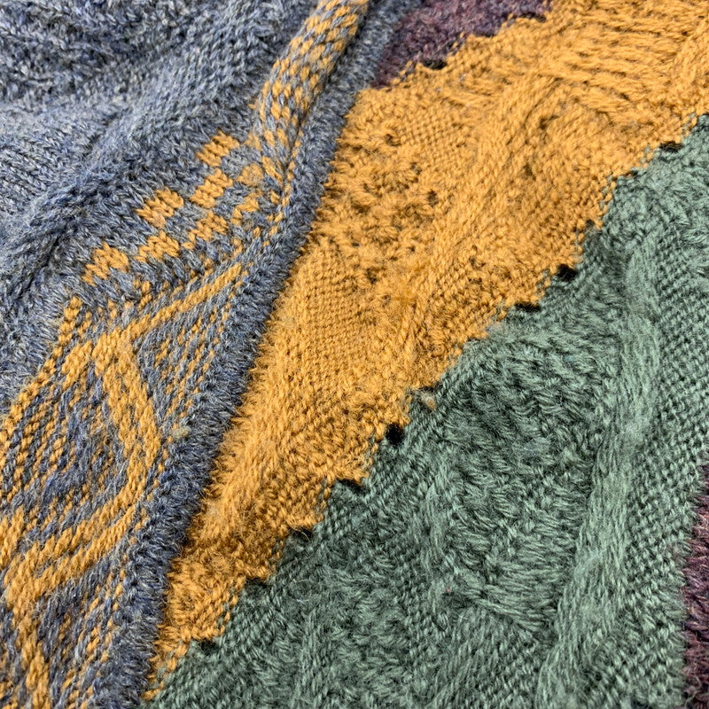 【中古品】【メンズ】 COOGI クージー 3D V-NECK KNIT SWEATER Vネック ニット セーター トップス 146-260324-kh-04-izu サイズ：L カラー：マルチ 万代Net店