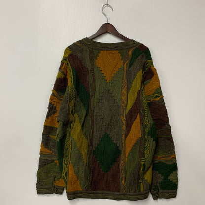 【中古品】【メンズ】 COOGI クージー 3D V-NECK KNIT SWEATER Vネック ニット セーター トップス 146-260324-kh-04-izu サイズ：L カラー：マルチ 万代Net店