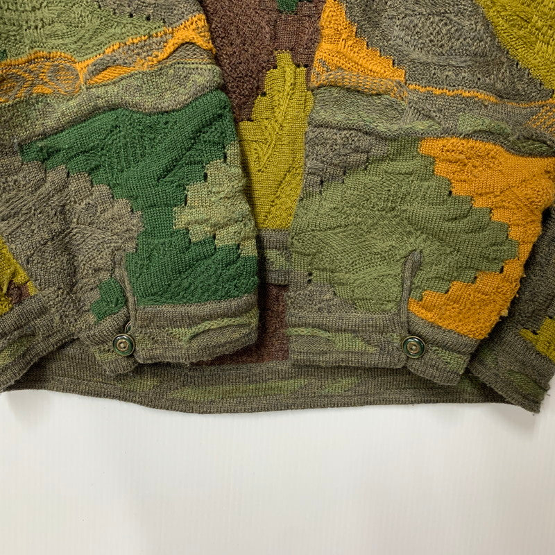【中古品】【メンズ】 COOGI クージー 3D V-NECK KNIT SWEATER Vネック ニット セーター トップス 146-260324-kh-04-izu サイズ：L カラー：マルチ 万代Net店
