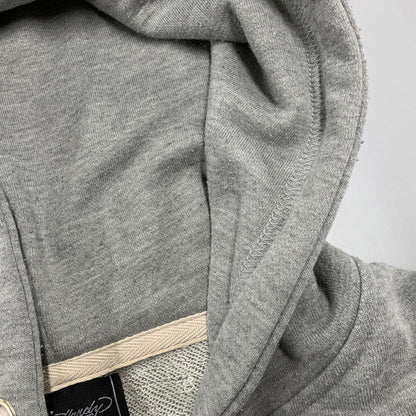 【中古品】【メンズ】 43KH04 PRINT ZIP UP HOODIE プリント ジップ アップ フーディー トップス 長袖 141-260327-cs-03-izu サイズ：L カラー：グレー 万代Net店