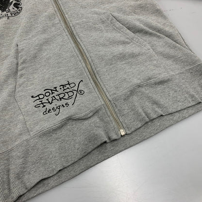 【中古品】【メンズ】 43KH04 PRINT ZIP UP HOODIE プリント ジップ アップ フーディー トップス 長袖 141-260327-cs-03-izu サイズ：L カラー：グレー 万代Net店