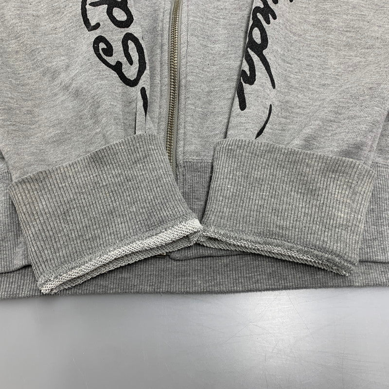 【中古品】【メンズ】 43KH04 PRINT ZIP UP HOODIE プリント ジップ アップ フーディー トップス 長袖 141-260327-cs-03-izu サイズ：L カラー：グレー 万代Net店