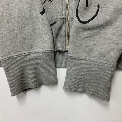 【中古品】【メンズ】 43KH04 PRINT ZIP UP HOODIE プリント ジップ アップ フーディー トップス 長袖 141-260327-cs-03-izu サイズ：L カラー：グレー 万代Net店