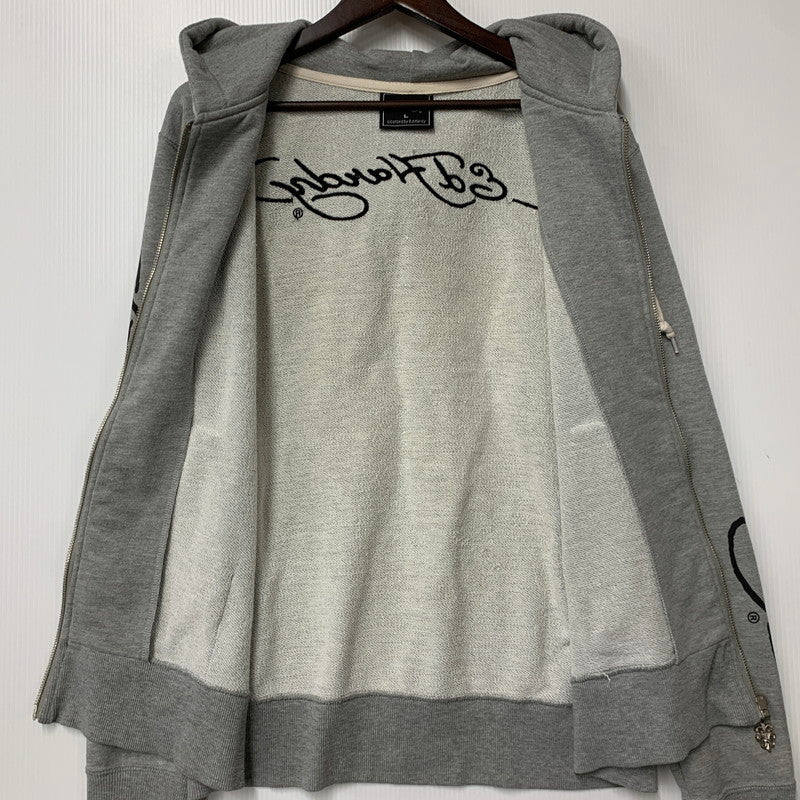 【中古品】【メンズ】 43KH04 PRINT ZIP UP HOODIE プリント ジップ アップ フーディー トップス 長袖 141-260327-cs-03-izu サイズ：L カラー：グレー 万代Net店