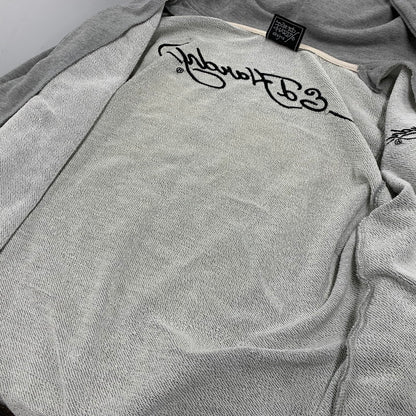 【中古品】【メンズ】 43KH04 PRINT ZIP UP HOODIE プリント ジップ アップ フーディー トップス 長袖 141-260327-cs-03-izu サイズ：L カラー：グレー 万代Net店