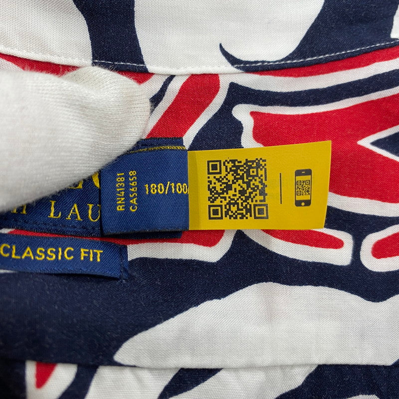 【中古品】【メンズ】 IT03945310963 OPEN COLLAR ALOHA SHIRT オープンカラー アロハ シャツ トップス 半袖 147-260325-cs-05-izu サイズ：L カラー：マルチ 万代Net店