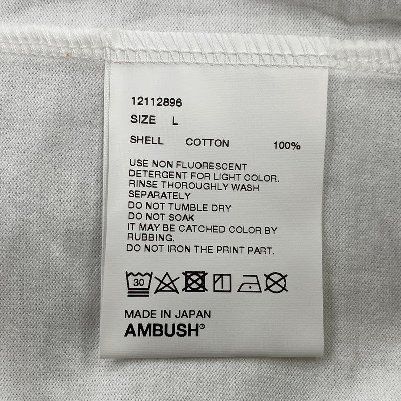 【中古品】【メンズ】 12112896 LOGO SS TEE ロゴ ショートスリーブ ティー トップス 半袖 142-260325-cs-01-izu サイズ：L カラー：ホワイト 万代Net店