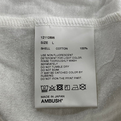 【中古品】【メンズ】 12112896 LOGO SS TEE ロゴ ショートスリーブ ティー トップス 半袖 142-260325-cs-01-izu サイズ：L カラー：ホワイト 万代Net店