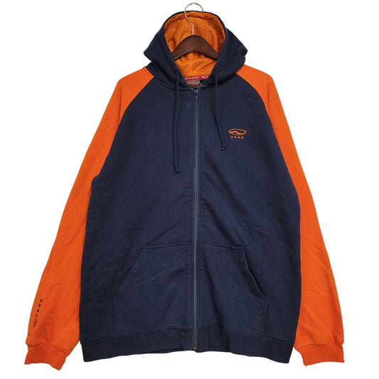 【中古品】【メンズ】 OLD VANS オールド バンズ 90-00S ZIP UP HOODED SWEATSHIRT ジップ アップ フーデッド スウェットシャツ トップス 長袖 146-260331-cs-25-izu サイズ：L カラー：ネイビー×オレンジ 万代Net店