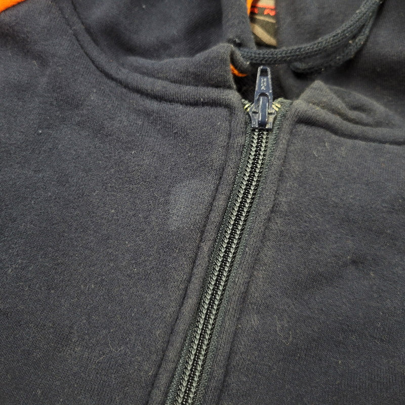 【中古品】【メンズ】 OLD VANS オールド バンズ 90-00S ZIP UP HOODED SWEATSHIRT ジップ アップ フーデッド スウェットシャツ トップス 長袖 146-260331-cs-25-izu サイズ：L カラー：ネイビー×オレンジ 万代Net店