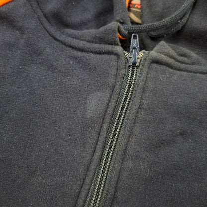 【中古品】【メンズ】 OLD VANS オールド バンズ 90-00S ZIP UP HOODED SWEATSHIRT ジップ アップ フーデッド スウェットシャツ トップス 長袖 146-260331-cs-25-izu サイズ：L カラー：ネイビー×オレンジ 万代Net店