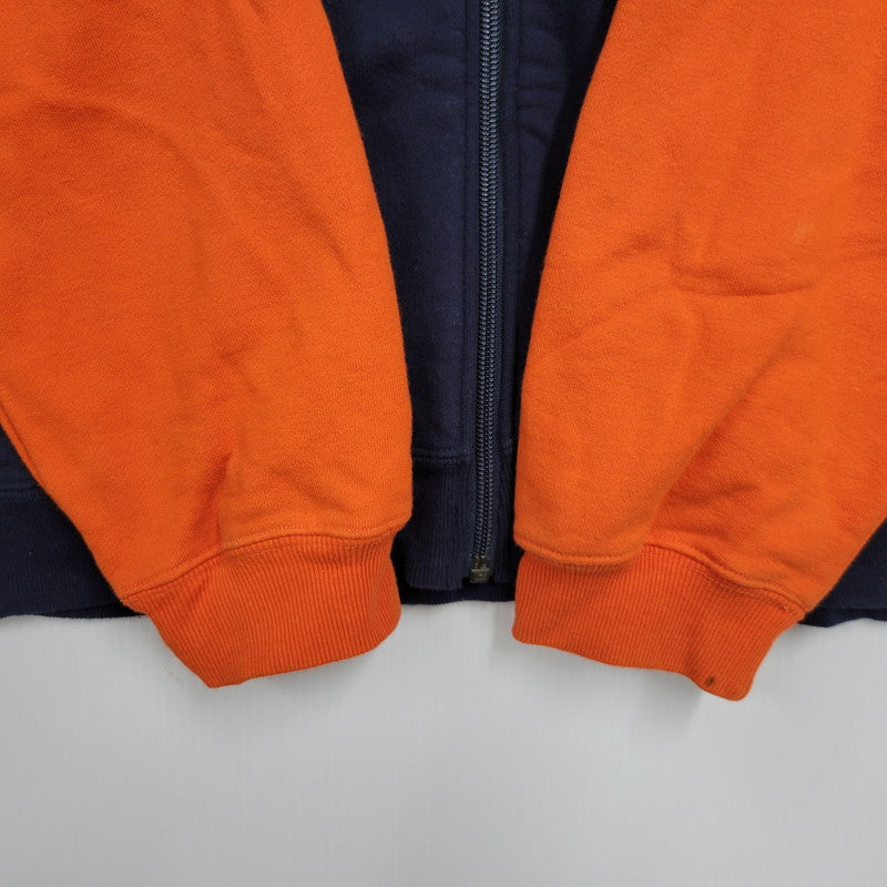 【中古品】【メンズ】 OLD VANS オールド バンズ 90-00S ZIP UP HOODED SWEATSHIRT ジップ アップ フーデッド スウェットシャツ トップス 長袖 146-260331-cs-25-izu サイズ：L カラー：ネイビー×オレンジ 万代Net店