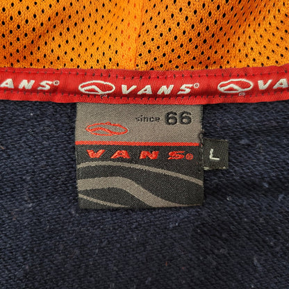 【中古品】【メンズ】 OLD VANS オールド バンズ 90-00S ZIP UP HOODED SWEATSHIRT ジップ アップ フーデッド スウェットシャツ トップス 長袖 146-260331-cs-25-izu サイズ：L カラー：ネイビー×オレンジ 万代Net店