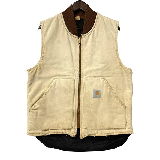 【現状渡し品】【メンズ】 QUILTING LINER DUCK VEST キルティング ライナー ダック ベスト トップス 146-260326-kh-12-izu カラー：ベージュ 万代Net店